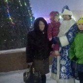 на открытии новогодней елки