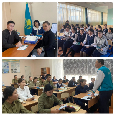 10-11 классов школы-лицея Казахский университет технологии и бизнеса провел разъяснительную работу по профориентации.