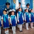 Торжественная линейка, посвященная приему детей в детско-юношескую организацию 