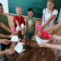 Сегодня 7 июля ученики сделали оригами