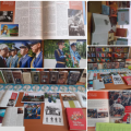 В школьной библиотеке была организована книжная выставка, посвященная Дню Великой Победы, на тему: «Развевающийся флаг Победы».