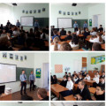 On 10/09/2023, a preventive conversation was held for high school students with the participation of juvenile affairs inspectors from the State Law Enforcement Directorate of the Public Inspectorate of the Balkhash city - Nurbek A.A., Zhukin E.M., Korazba