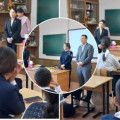 Школьный инспектор Анар Кожановна и заместитель директора по образованию Шалкар Рахманулы в 1-й смене провели беседу с учащимися 7 и 8 классов по вопросам профилактики правонарушений.
