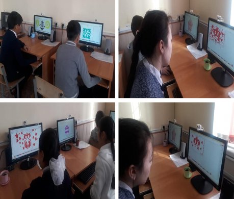 In school №24 a competition was organized on the program 