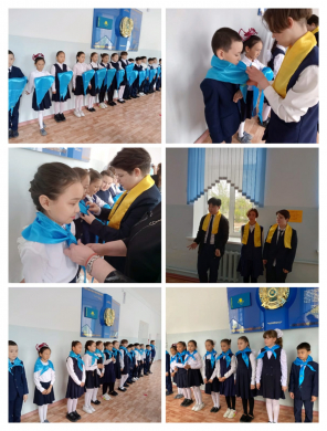 4 мая  2022  года в ряды  «Жас Қыран» были приняты учащиеся 3 класса.