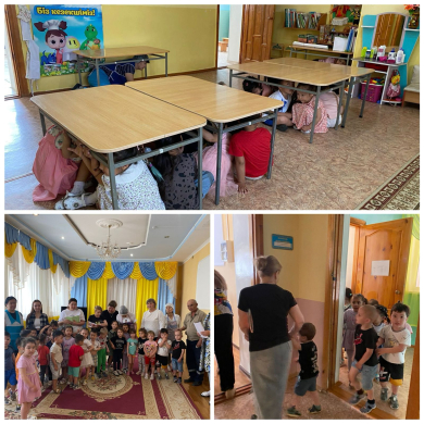 В детском саду «Куншуак» была проведена сейсмотренировка.