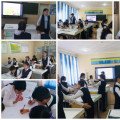 An open lesson on the Kazakh language was held in the 7 Ә class...