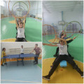 На уроках физической культуры школьники с удовольствием  выполняют упражнения с гимнастическими палками