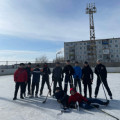 Традиционные соревнования по хоккею среди школьников