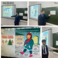30 декабря  во всех классах  прошли классные часы на тему: «Безопасность  школьников во время зимних каникул».