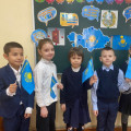 14.02.24 года в 1 «Б» классе было проведено мероприятие , посвящённое государственным символам Республики Казахстан.