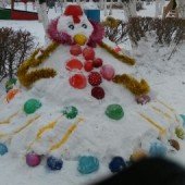 Сказочные превращения снежных скульптур