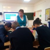 На открытом уроке