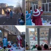 Дети встречают Дед Мороза и Снегурочку