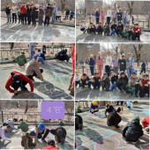 Конкурс рисунков на асфальте в честь 85-летия города Балхаш