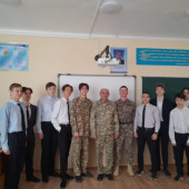 Встреча учащихся 10 и 11 классов с выпускником школы Тереховичем Александром
