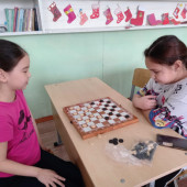 Школьный турнир по шашкам среди 3-х классов